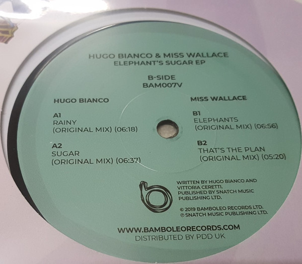 HUGO BIANCO + MISS WALLACE - ELEPHANTS SUGAR EP - Kliknutm na obrzek zavete